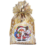 Мешочек «Праздничный» золото