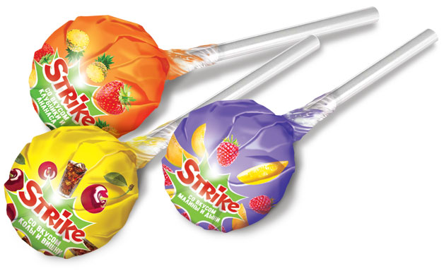 «Strike» Чупа Чупс на палочке